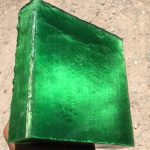 Fiber Optic Glass Block Green